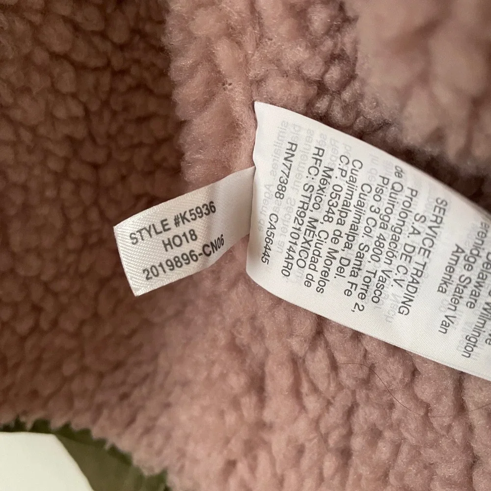 Madewell Olive‎ Green Utility Jacket Lavender Sherpa Lined Military Anorak Coat
